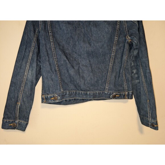 Abercrombie & Fitch Jean Jacket Girls XL Button Blue Classic Casual Denim VTG - Picture 12 of 12